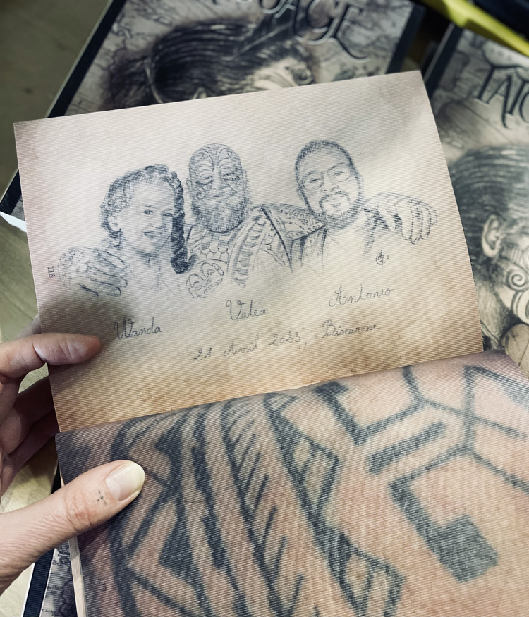 Page du livre « Tatouage, étude anthropologique », de Laurence Bar, illustratrice, tatoueuse et auteure.