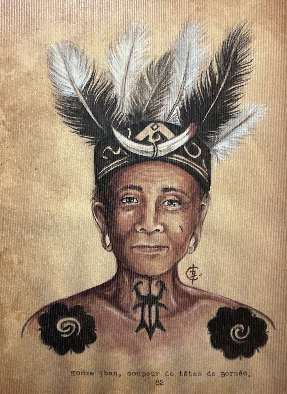 Zoom sur la page 82 du livre « Tatouage - Étude anthropologique, Vol. 1 ».
